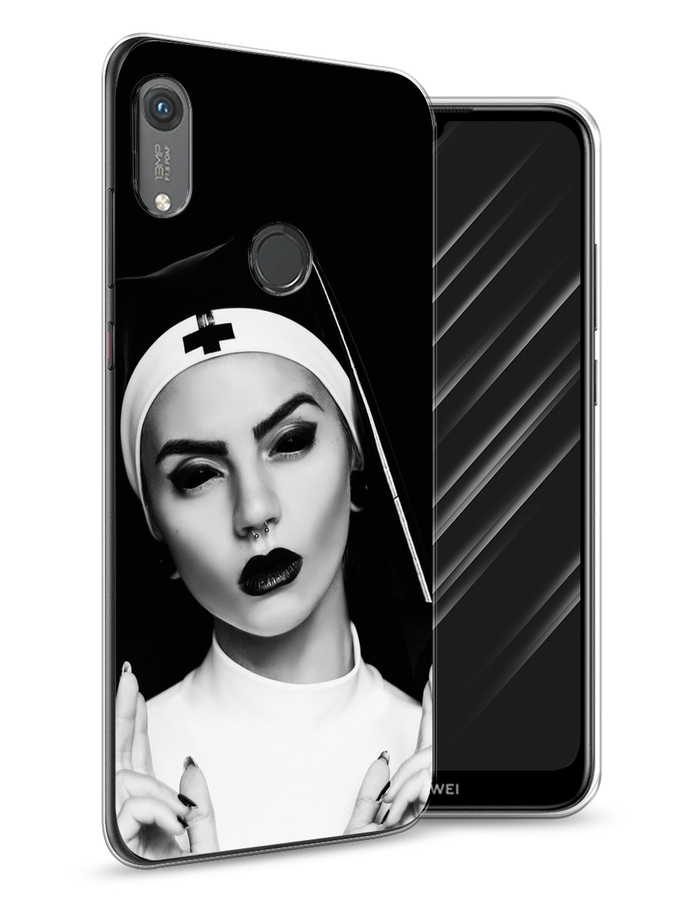 фото Чехол awog "черная монашка" для honor 8a (8a pro/prime)