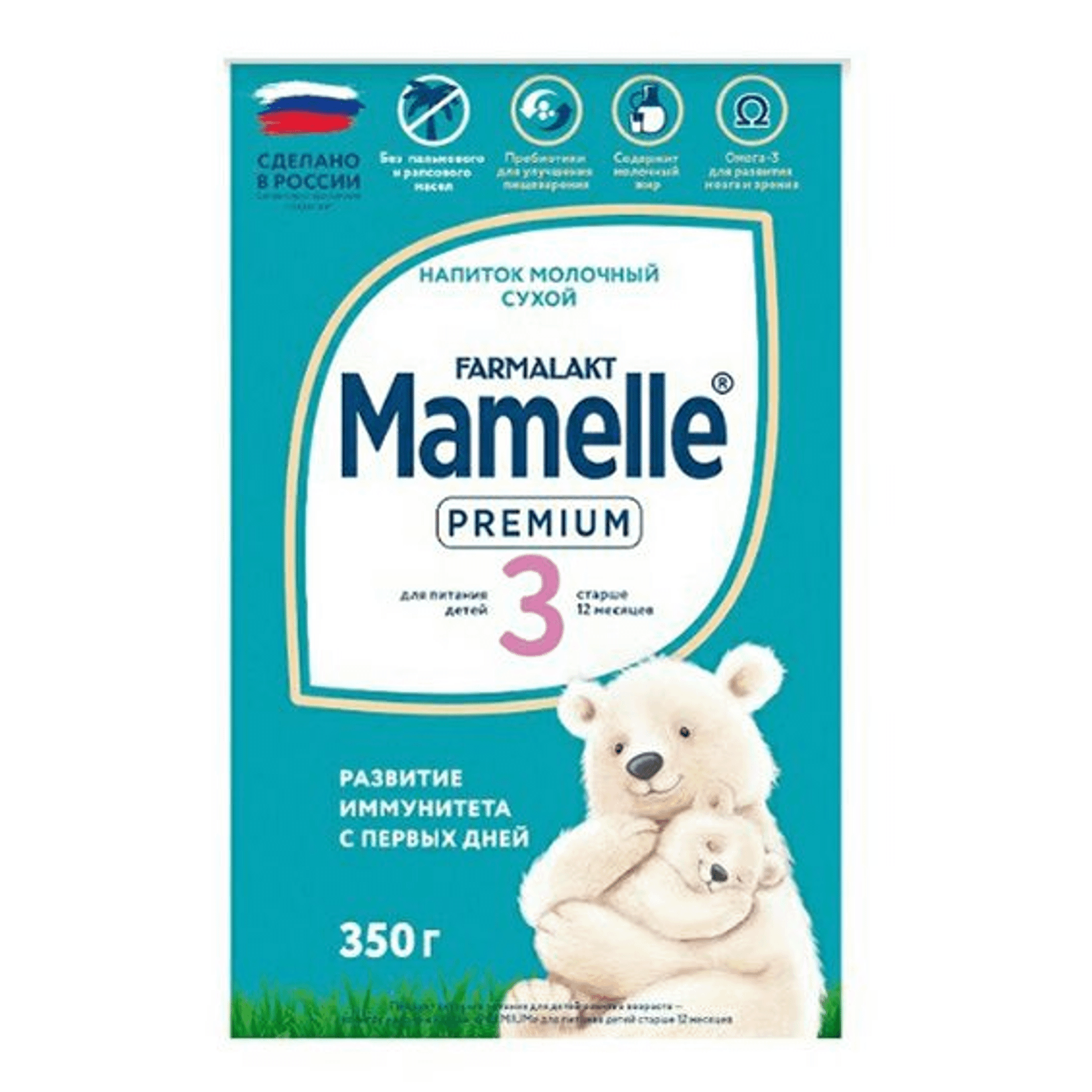 Детская смесь молочная сухая Mamelle Premium 3, от 12 месяцев, 350 г смесь сухая mamelle farmalakt молочная адаптированная от 0 до 12 месяцев 350 г