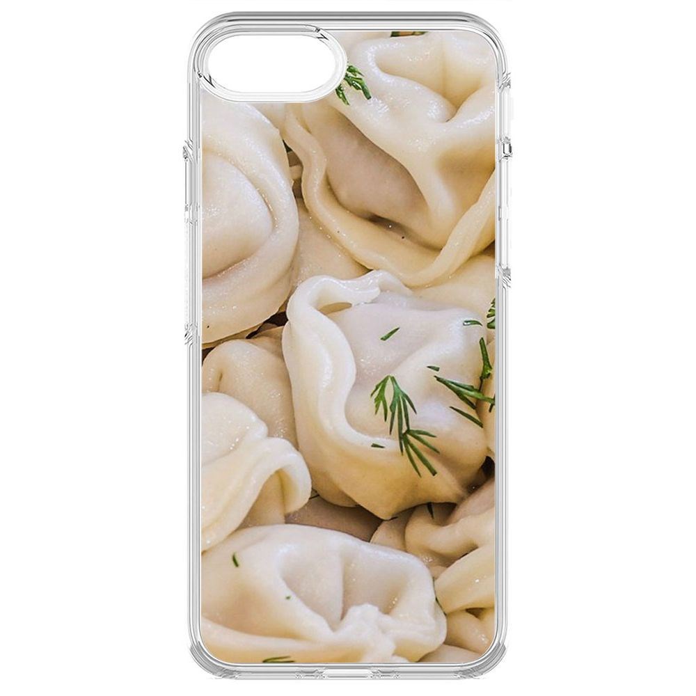 Чехол-накладка Krutoff Clear Case Пельмешки для iPhone 6S