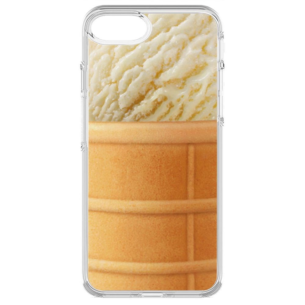 

Чехол-накладка Krutoff Clear Case Пломбир для iPhone 6S, Прозрачный