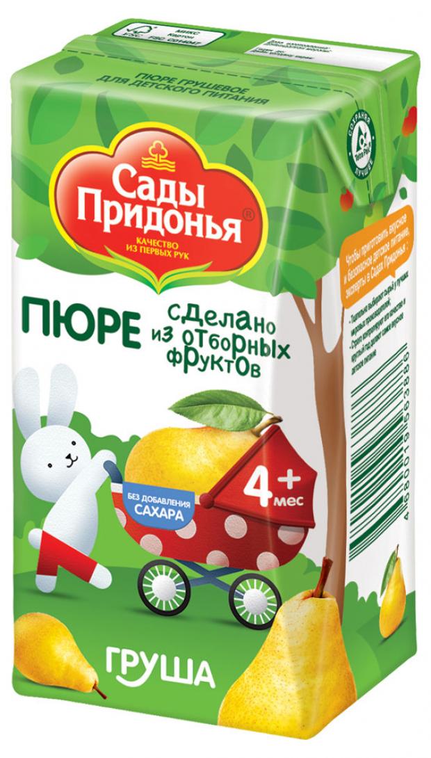 

Пюре Сады Придонья персиковое с сахаром с 4 месяцев 125 г, 1 шт., персиковое