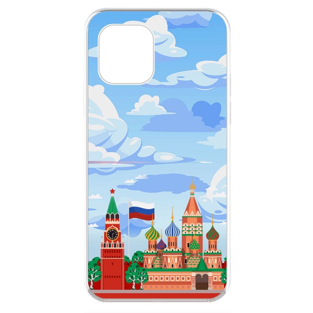 

Чехол-накладка Krutoff Clear Case Красная Площадь для iPhone 11 Pro, Прозрачный