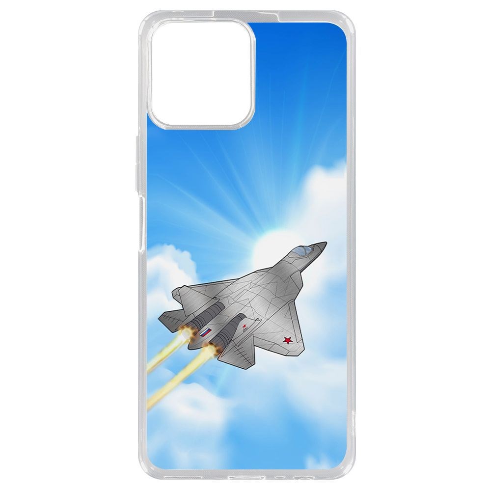 

Чехол-накладка Krutoff Clear Case СУ-57 для Honor X8, Прозрачный