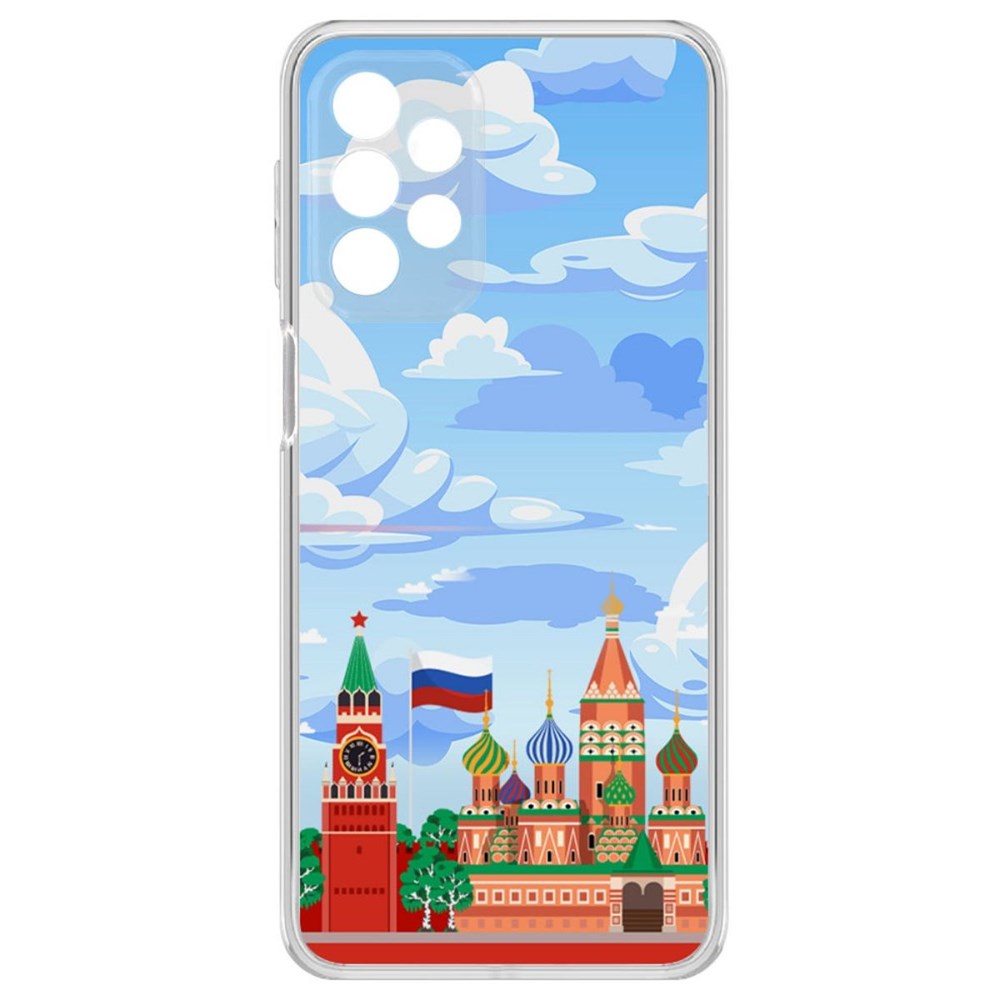 

Чехол-накладка Krutoff Clear Case Красная Площадь для Samsung Galaxy A23 (A235), Прозрачный