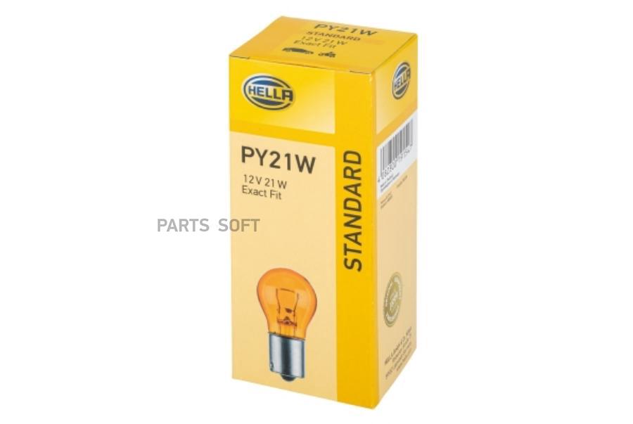 

Лампа Hella Галогеновая Py21w Bau15s 21w HELLA арт. 8GA006841121
