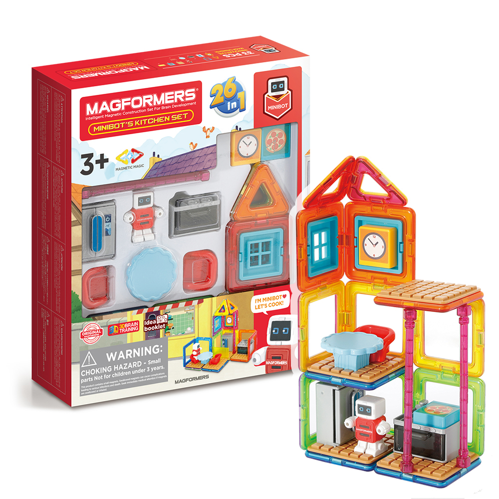 фото Магнитный конструктор magformers 705010 minibot's kitchen set