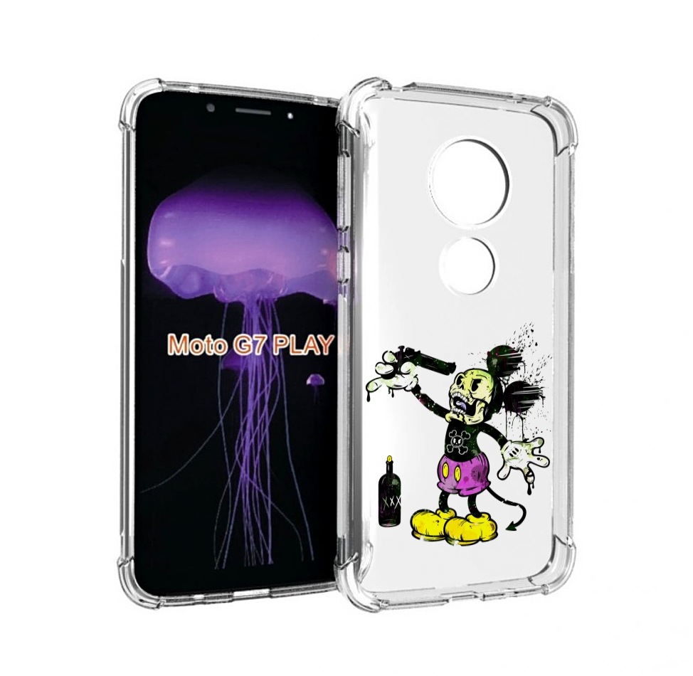

Чехол MyPads Драг Микки для Motorola Moto G7 Play, Прозрачный, Tocco