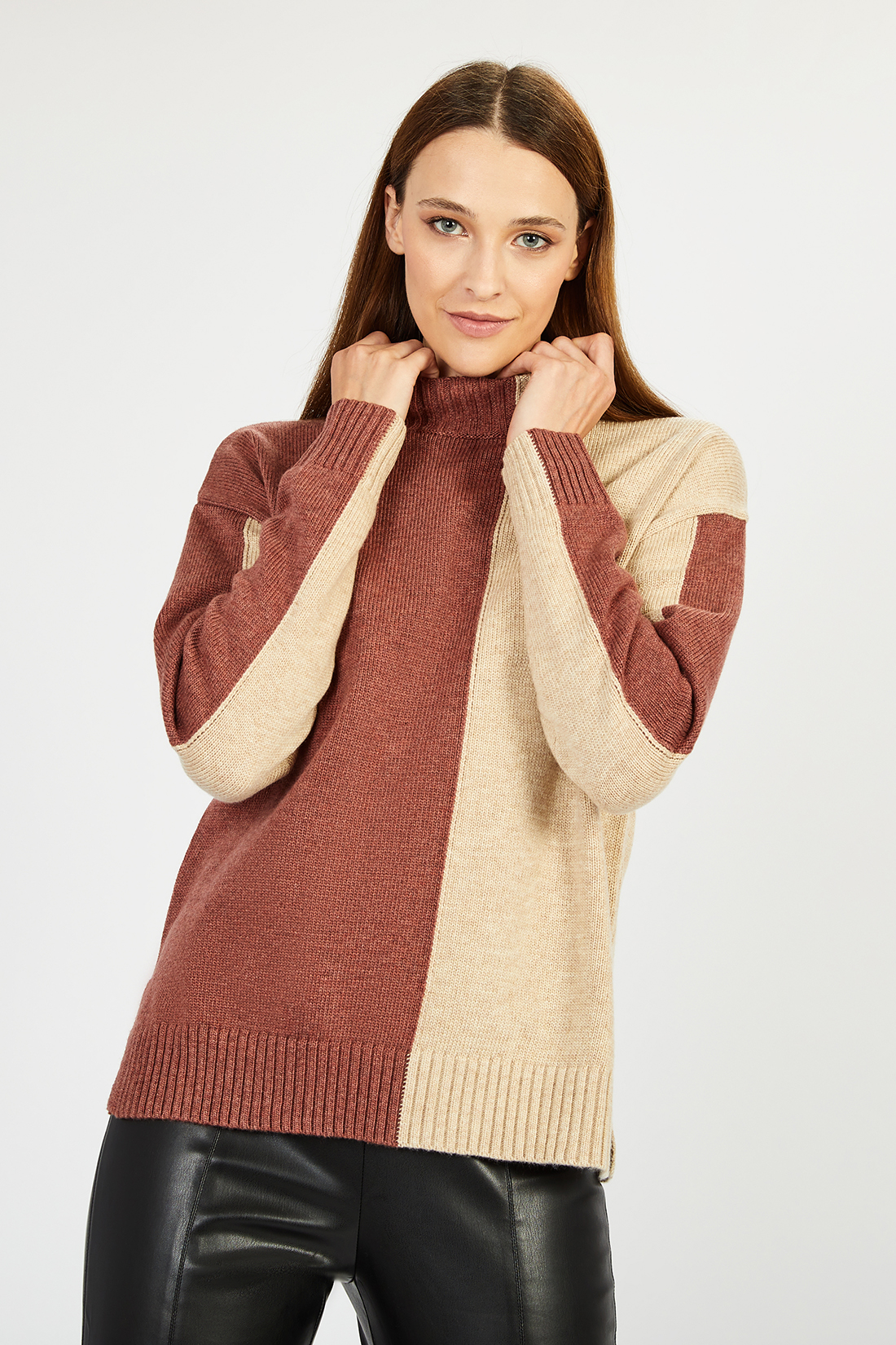 

Свитер женский Baon B1322541 коричневый M, B1322541