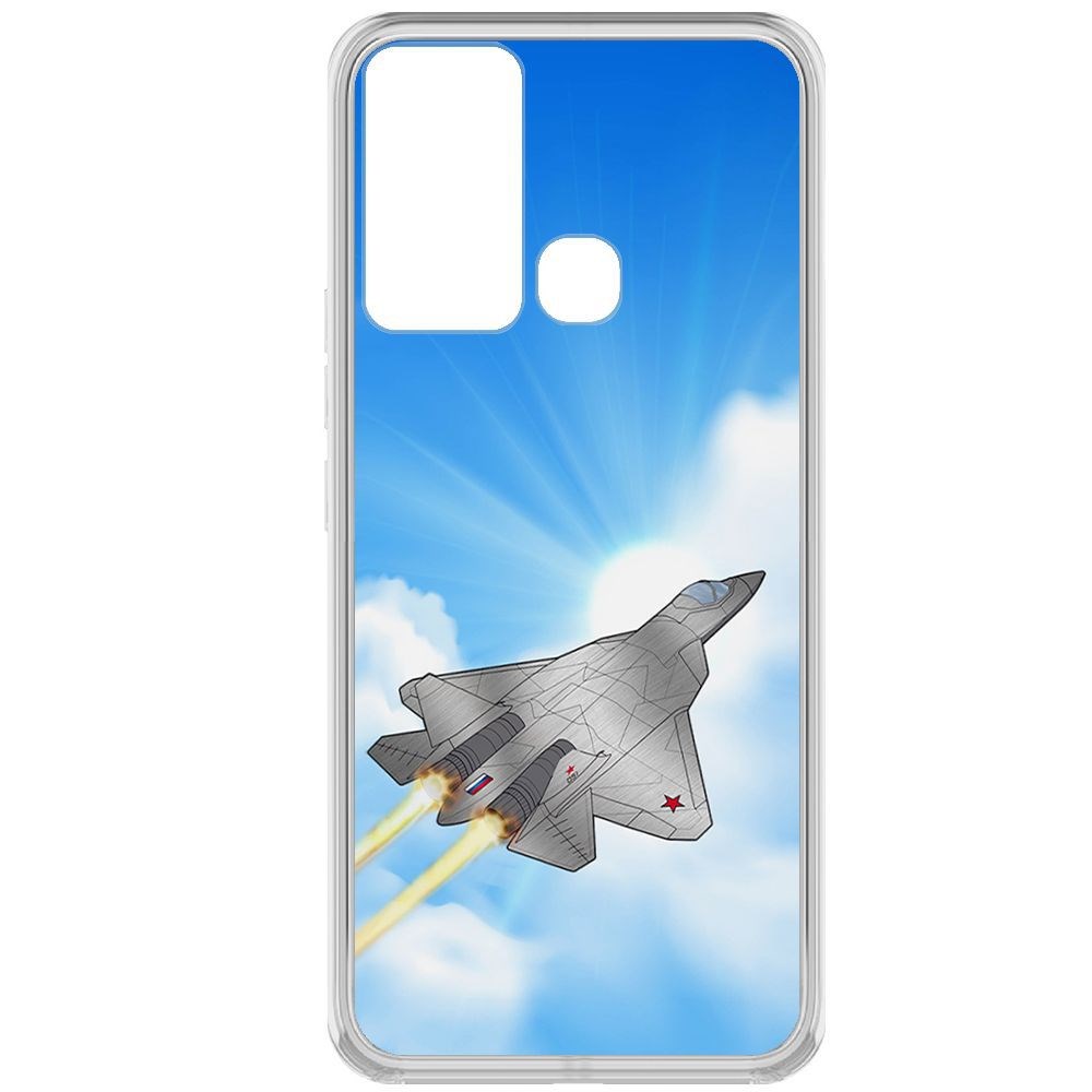 Чехол-накладка Krutoff Clear Case СУ-57 для Infinix Hot 12i