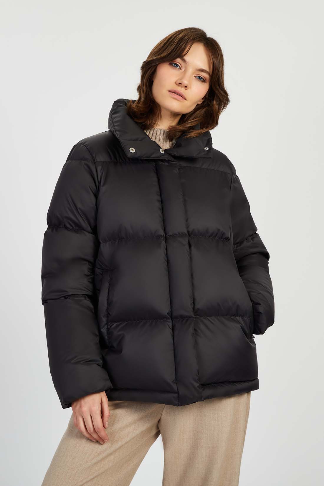 

Пуховик женский Baon B0022701 черный 2XL, B0022701