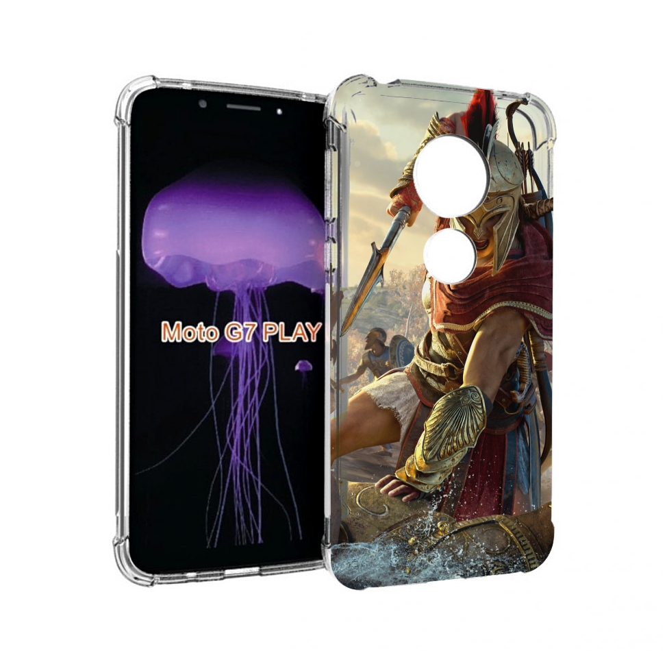 

Чехол MyPads Assassin's Creed Odyssey Kassandra мужской для Motorola Moto G7 Play, Прозрачный, Tocco