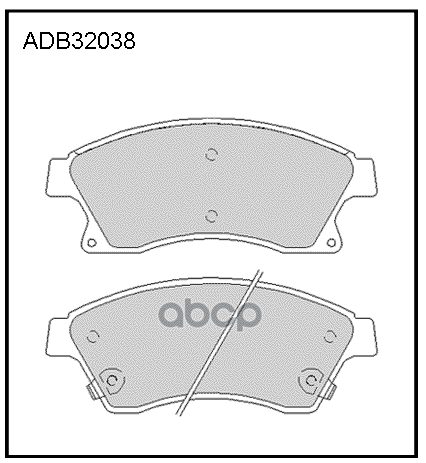 

Тормозные кололки ALLIED NIPPON передние дисковые ADB32038