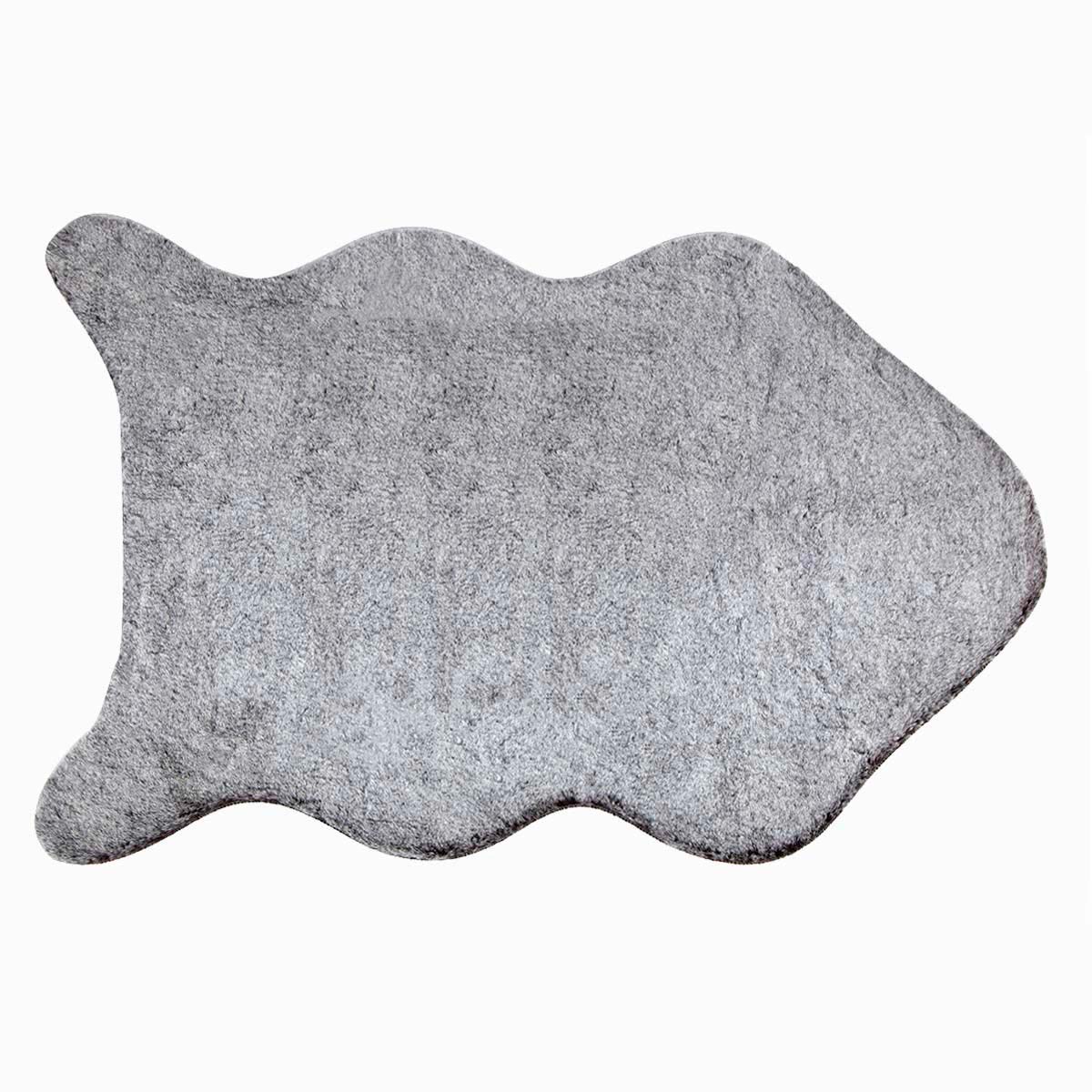 Ковер коврик меxовой прикроватный на пол спальню детскую гостиную Arya Atlas 70x105 серый