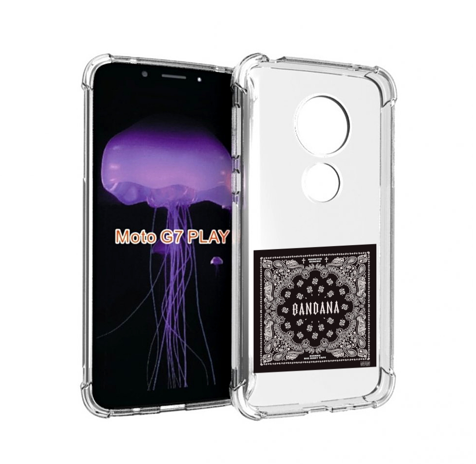 

Чехол MyPads Bandana I Big Baby Tape для Motorola Moto G7 Play, Прозрачный, Tocco
