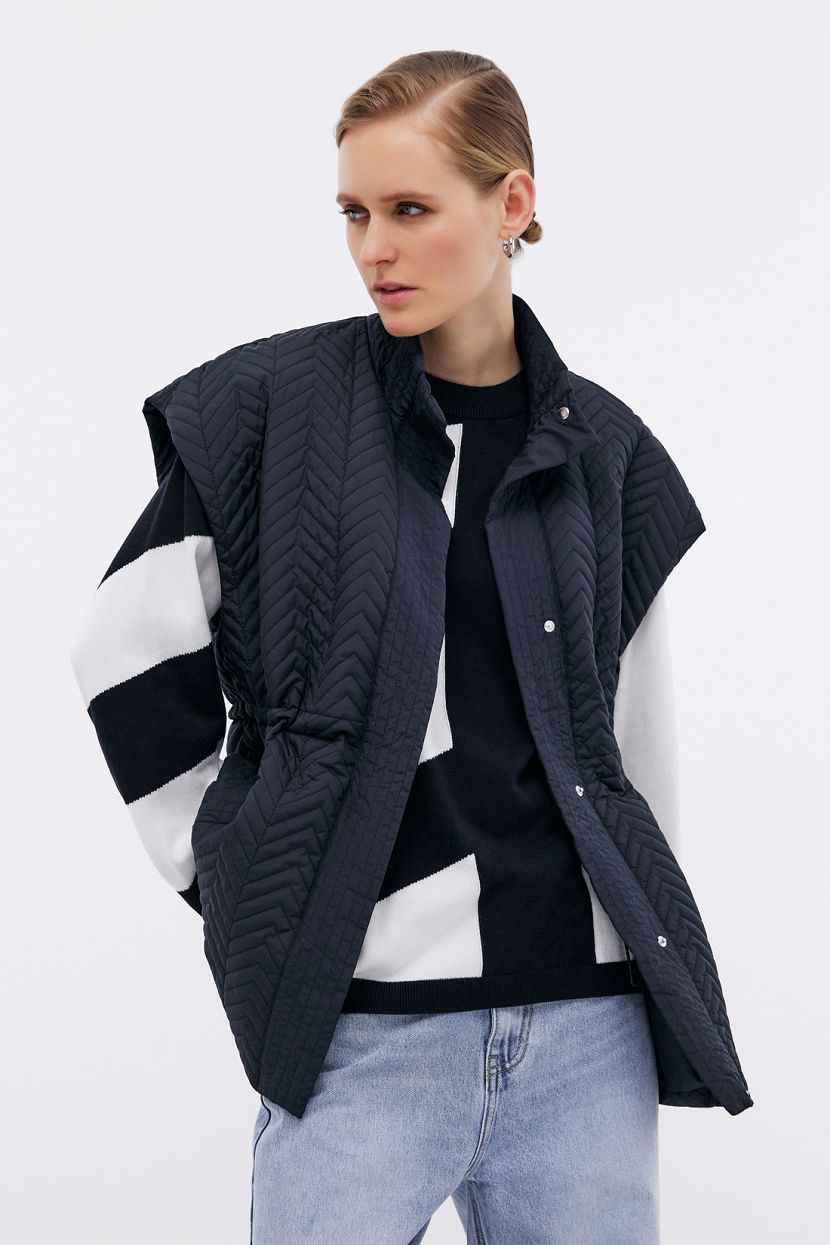 

Утепленный жилет женский Baon B1624004 черный L, B1624004