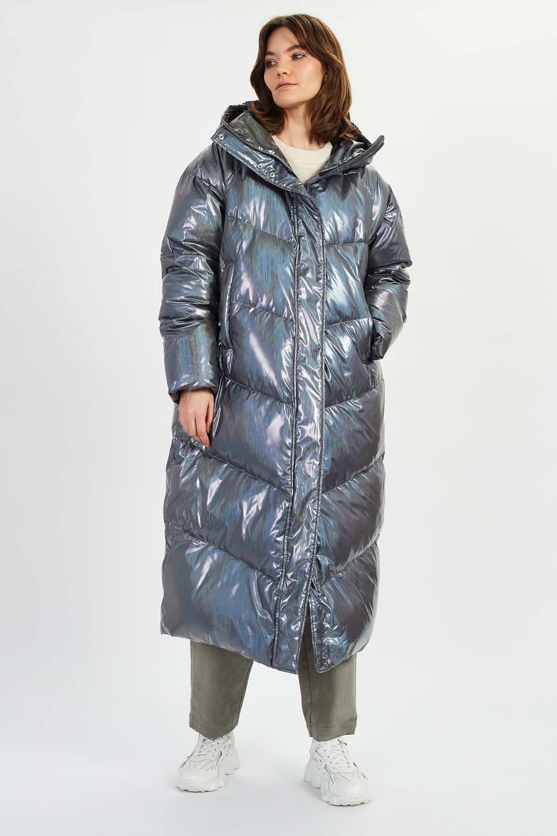 

Пуховик женский Baon B0022537 серый XS, B0022537