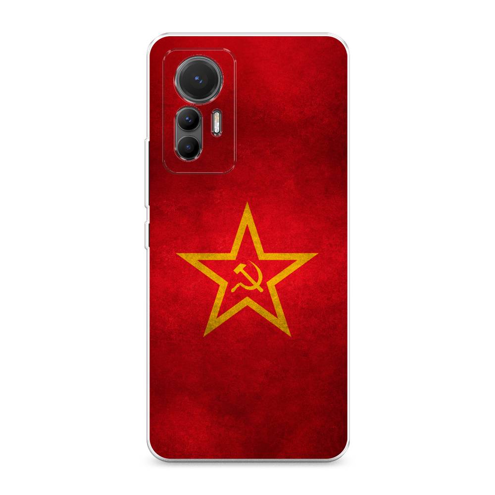 фото Силиконовый чехол "красное знамя" на xiaomi 12 lite awog