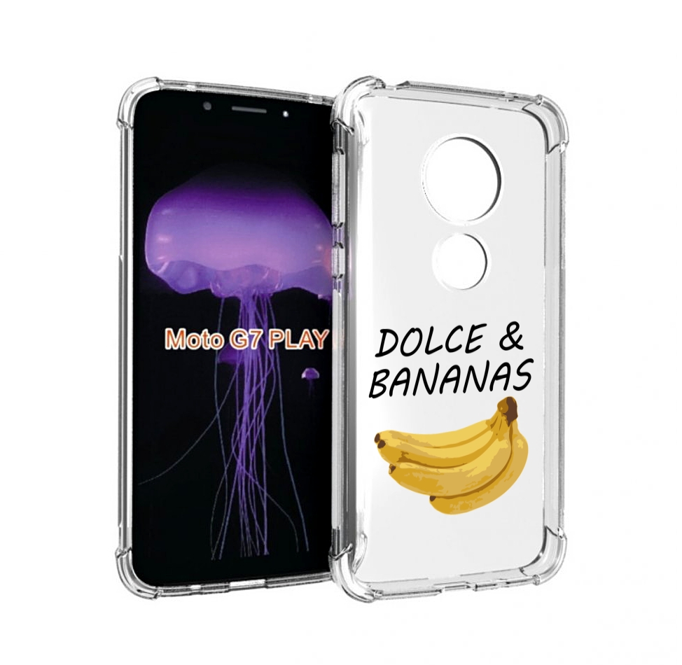 

Чехол MyPads Dolce банан для Motorola Moto G7 Play, Прозрачный, Tocco