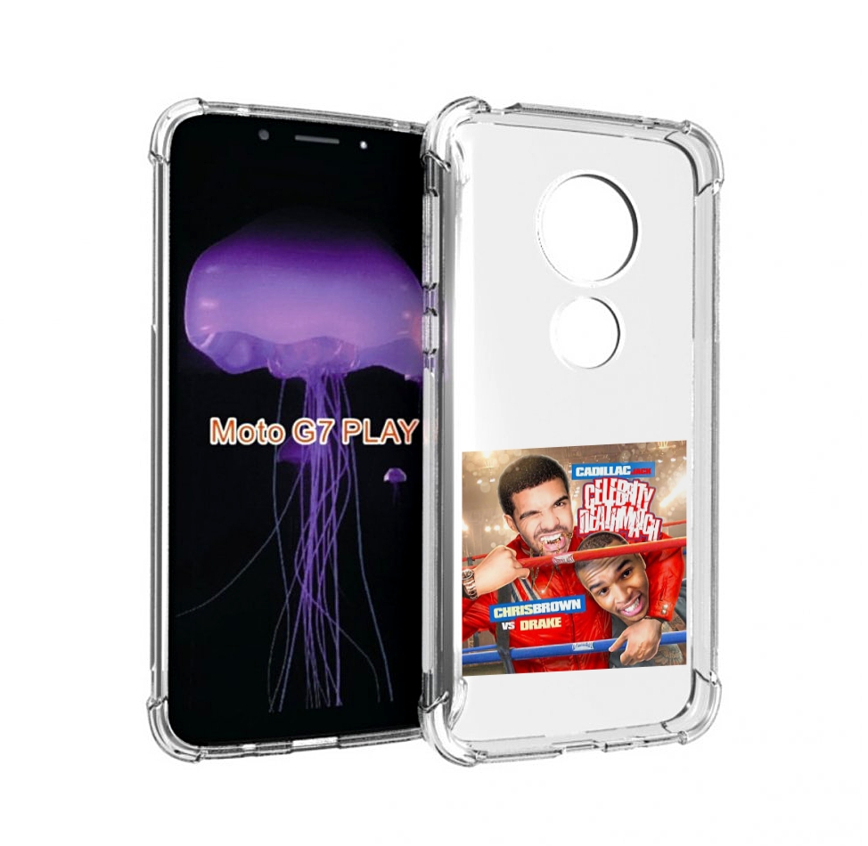 

Чехол MyPads Drake & Chris Brown - Celebrity Deathmatch для Motorola Moto G7 Play, Прозрачный, Tocco