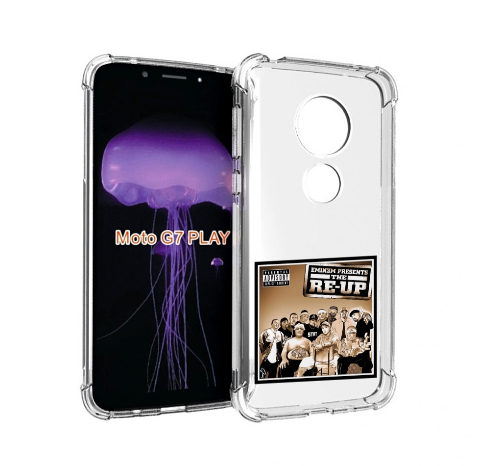 

Чехол MyPads EMINEM PRESENTS, THE RE-UP для Motorola Moto G7 Play, Прозрачный, Tocco