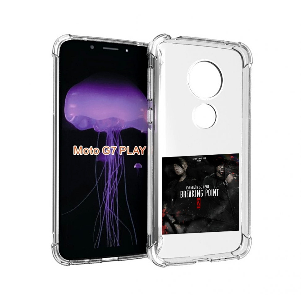 Чехол MyPads Eminem & 50 Cent - Breaking Point 2 для Motorola Moto G7 Play