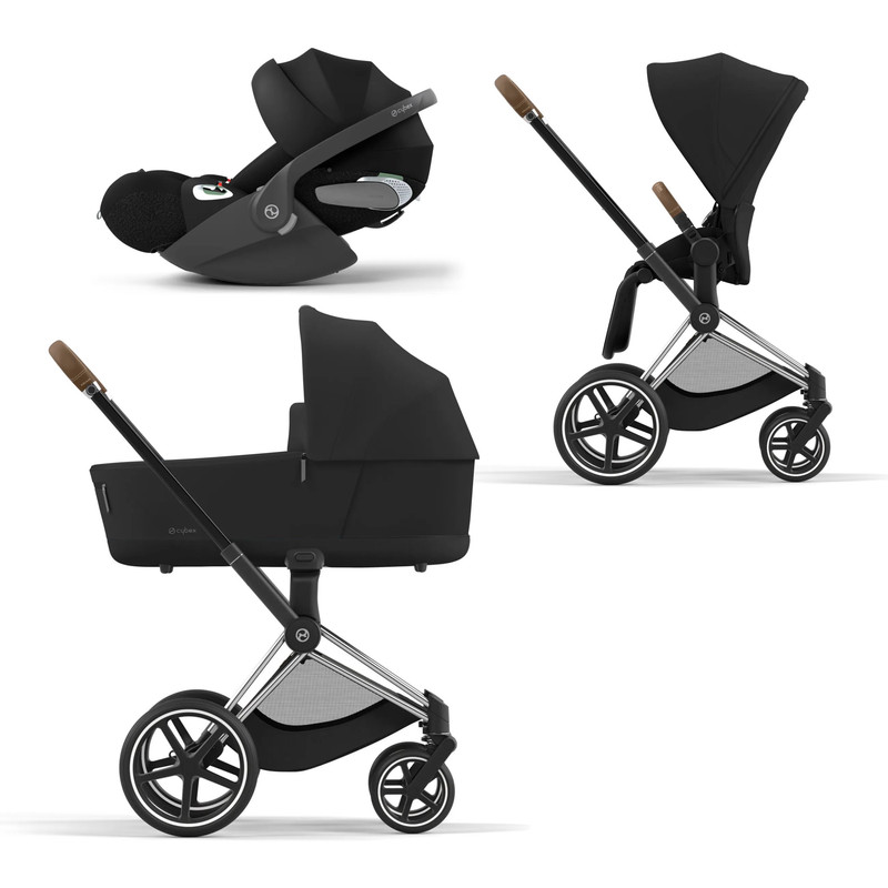 Коляска детская Cybex Priam-4-mix-3-1 СР4-3-1-Chrome-Brown-SepiaBlack