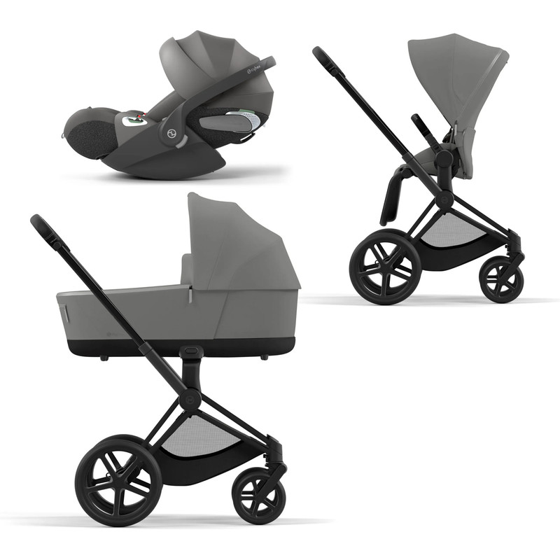 Коляска детская Cybex Priam-4-mix-3-1 СР4-3-1-MattBlack-PerlGrey