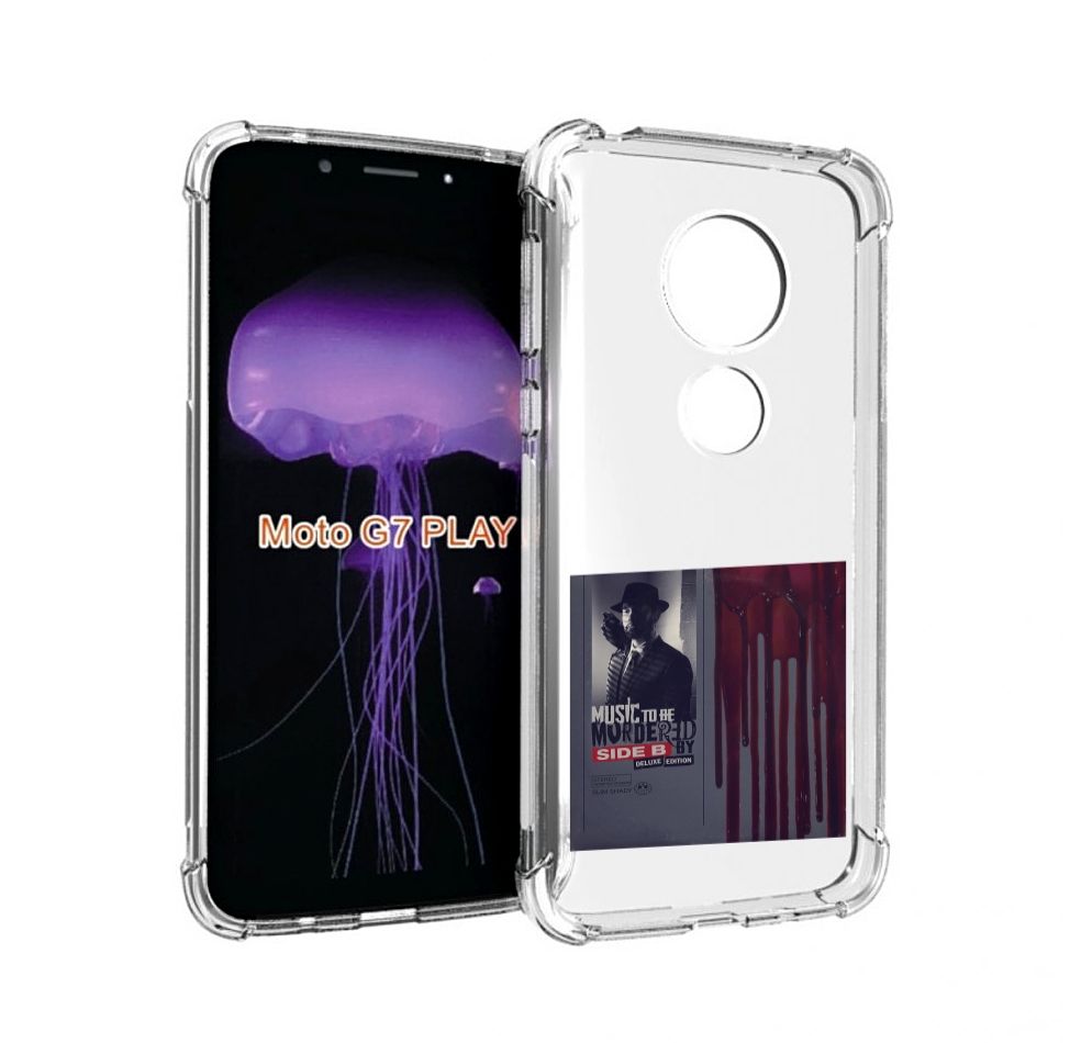 

Чехол MyPads Eminem MUSIC TO BE MURDERED BY для Motorola Moto G7 Play, Прозрачный, Tocco
