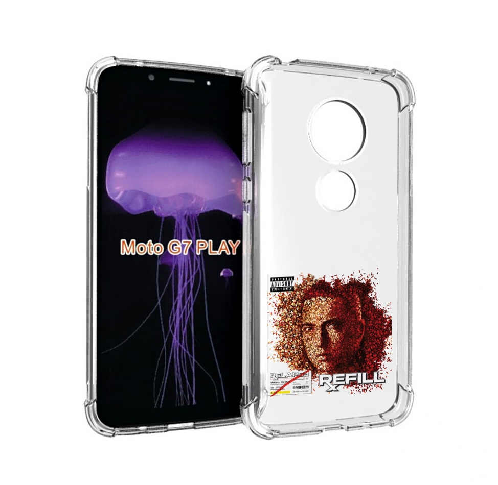 

Чехол MyPads Eminem RELAPSE, REFILL для Motorola Moto G7 Play, Прозрачный, Tocco