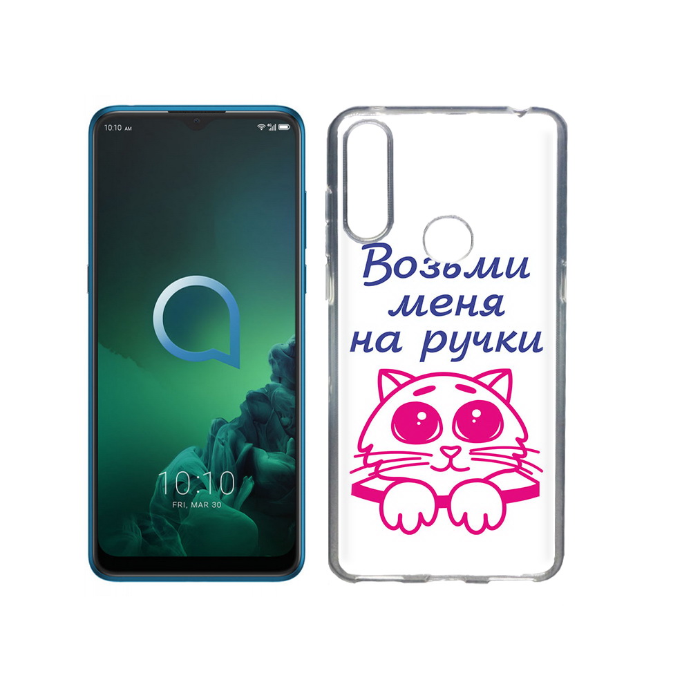 

Чехол MyPads Tocco для Alcatel 3X мяу (PT227136.670.491), Прозрачный, Tocco