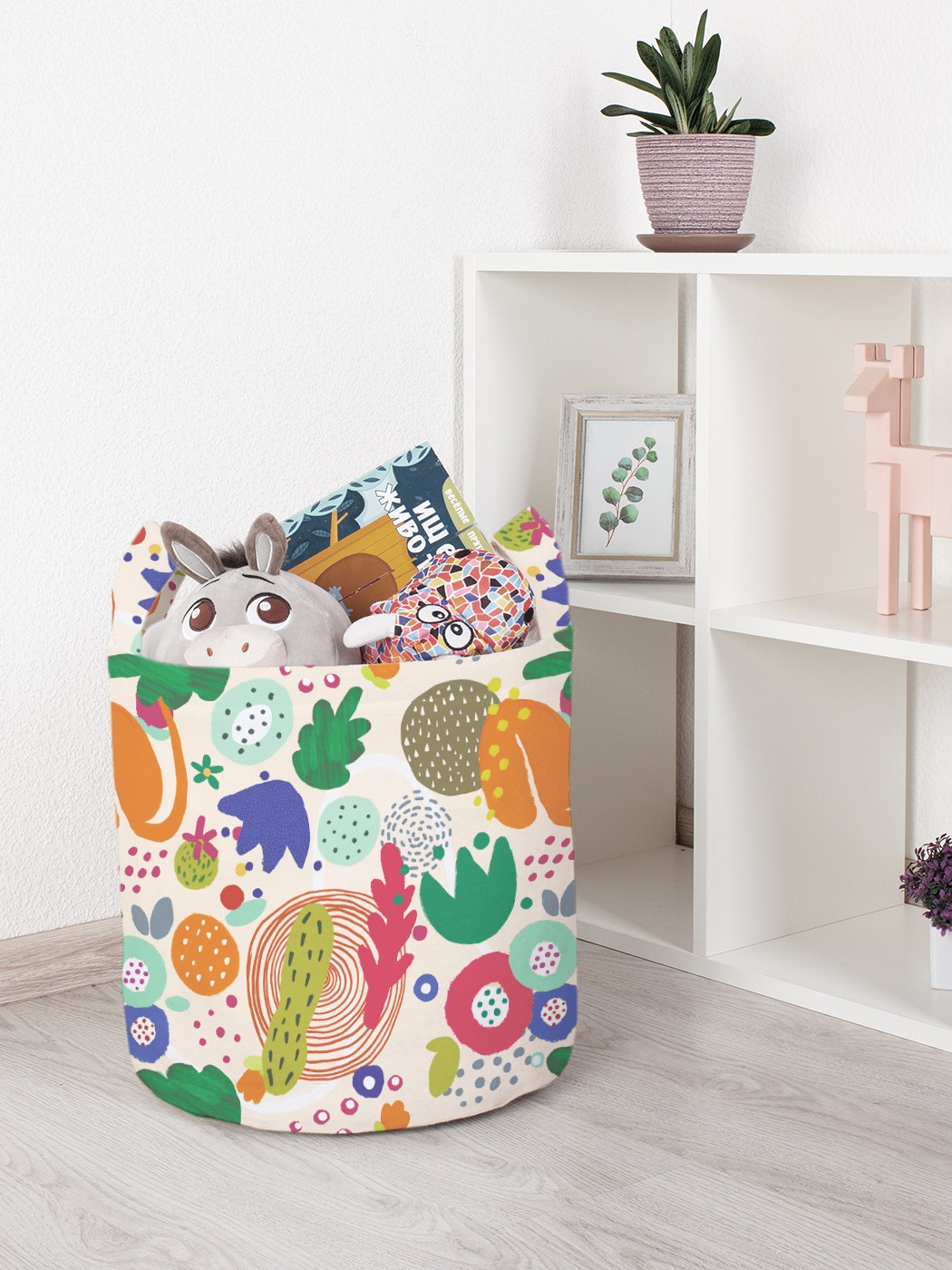 

Корзина для игрушек JoyArty 35x35 см toba_387147_S, Разноцветный