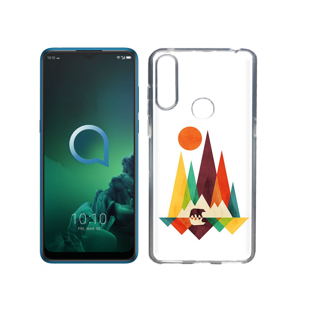 

Чехол MyPads Tocco для Alcatel 3X нарисованные горы с медведем (PT227136.670.506), Прозрачный, Tocco