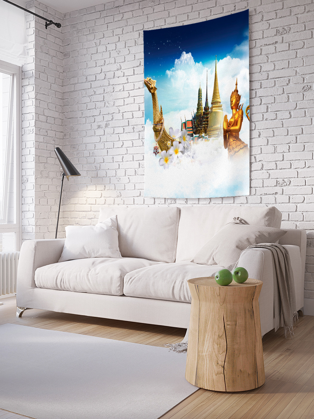

Вертикальное фотопанно на стену JoyArty Храм в облаках 100x150 см, Храм в облаках