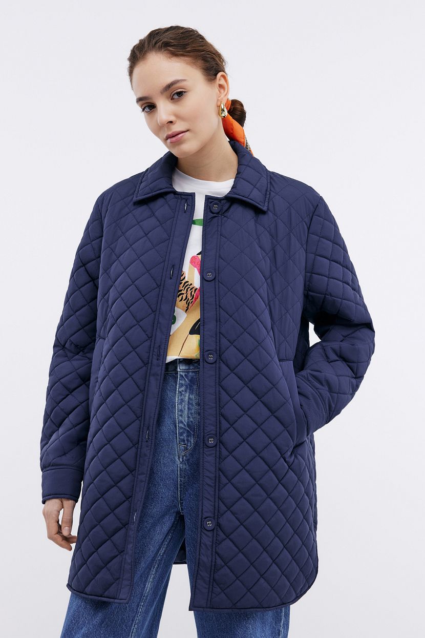 

Куртка женская Baon B0324001 голубая 2XL, Голубой, B0324001