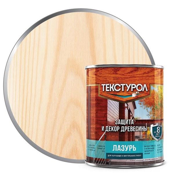 

Текстурол лазурь деревозащитное средство Бесцветный 1л, Прозрачный