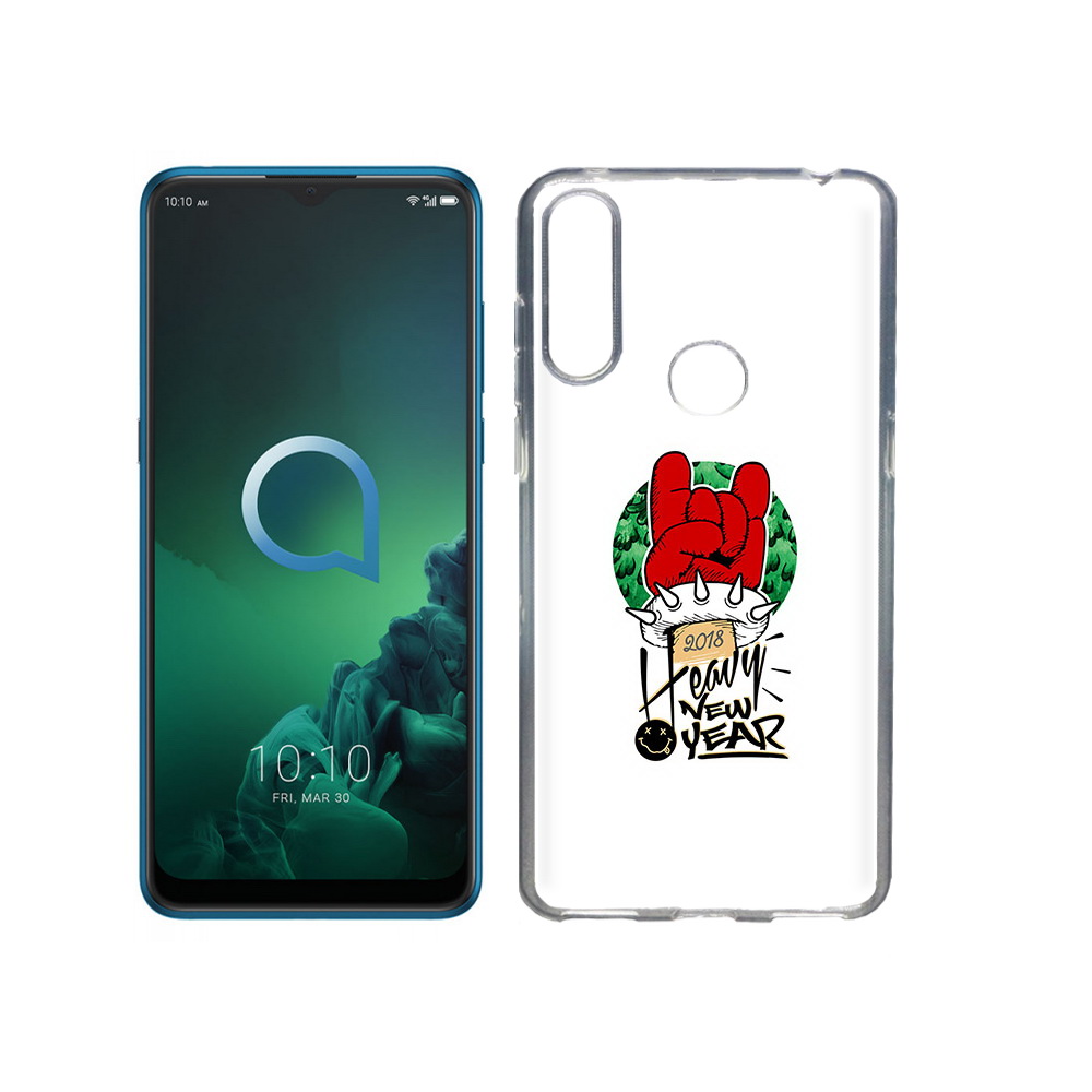 

Чехол MyPads Tocco для Alcatel 3X Гангстер новый год (PT227136.670.53), Прозрачный, Tocco
