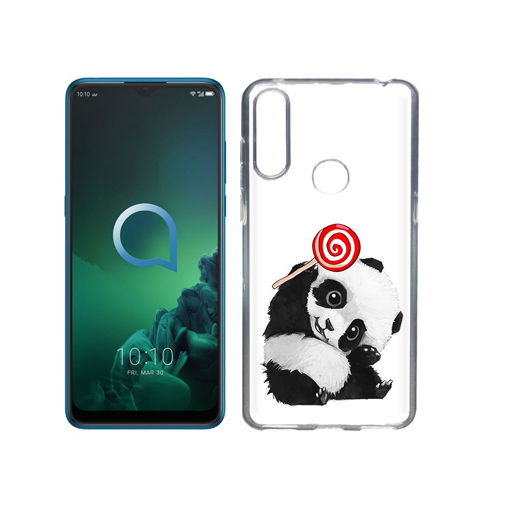 

Чехол MyPads Tocco для Alcatel 3X панда с леденцом (PT227136.670.534), Прозрачный, Tocco