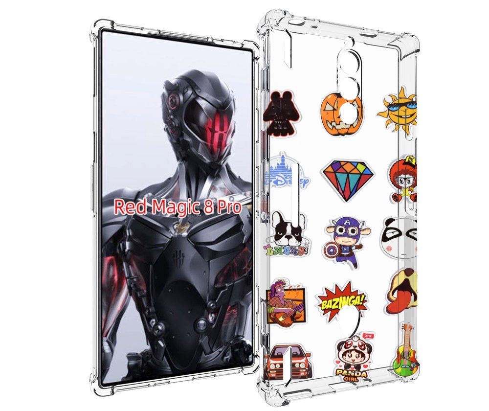 

Чехол MyPads Стикеры-2 для ZTE Nubia Red Magic 8 Pro / Red Magic 8 Pro Plus, Tocco