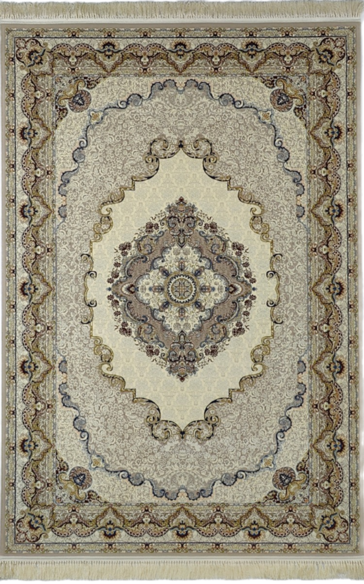 

Ковер высокоплотный Farrahi Carpet Arka бежевый 100х150, Damoon