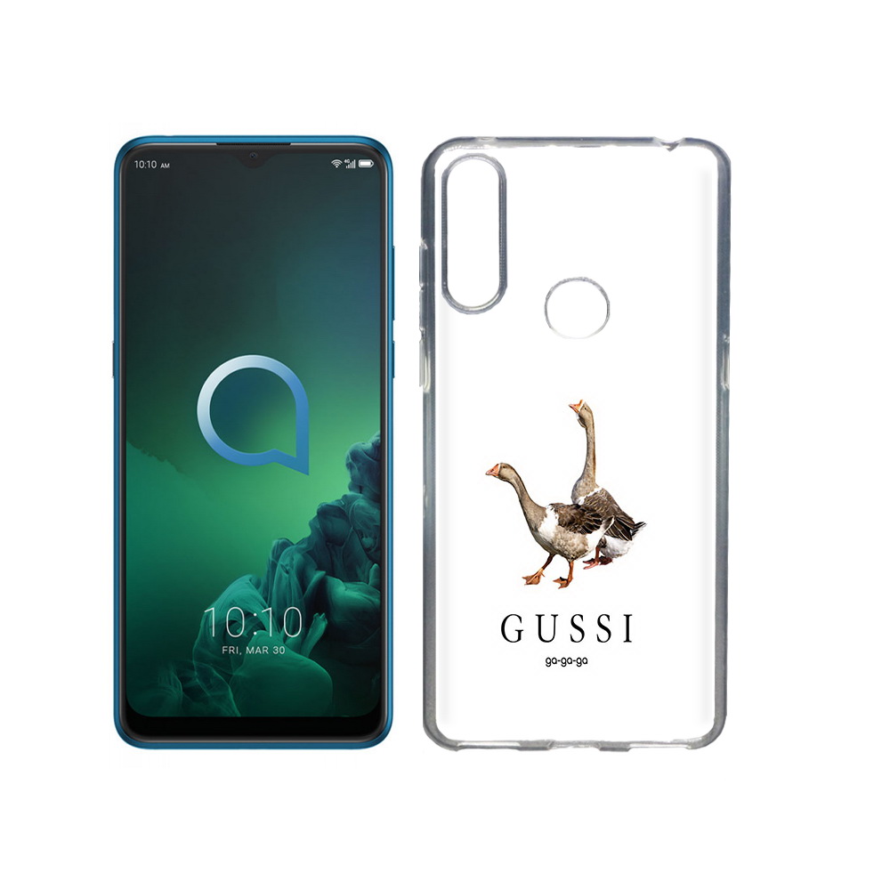 

Чехол MyPads Tocco для Alcatel 3X Гусси бренд (PT227136.670.56), Прозрачный, Tocco