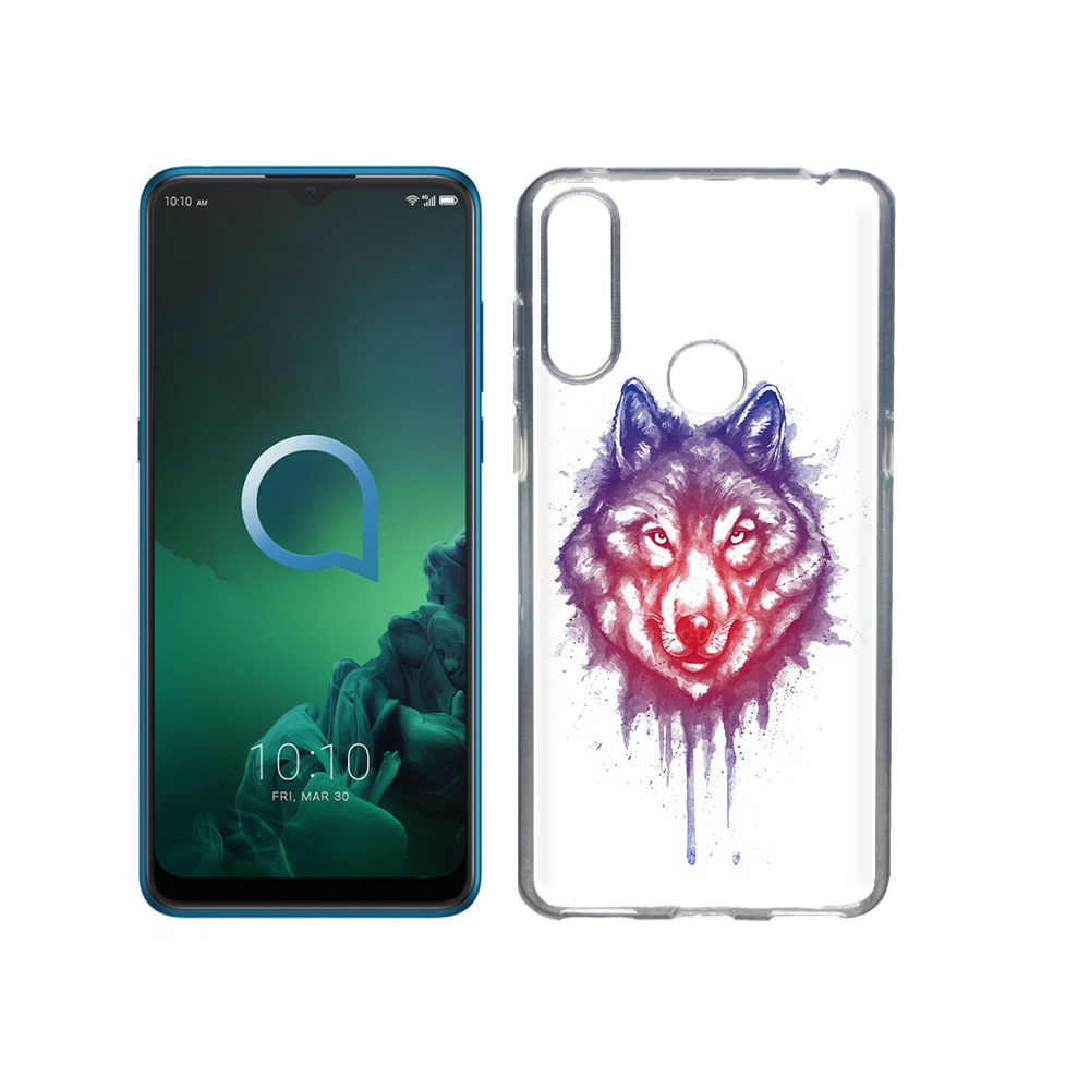 

Чехол MyPads Tocco для Alcatel 3X пушистый волк (PT227136.670.561), Прозрачный, Tocco