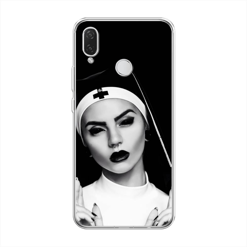 фото Чехол awog "черная монашка" для huawei p smart plus