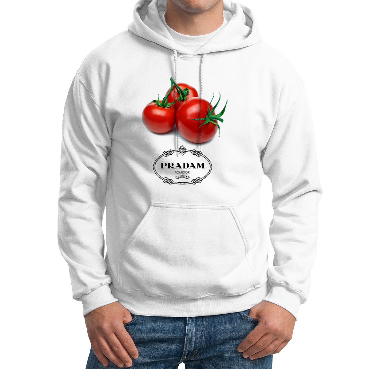 

Худи унисекс CoolPodarok Pradam pomidori Продам помидоры белое 64 RU, 64M02515