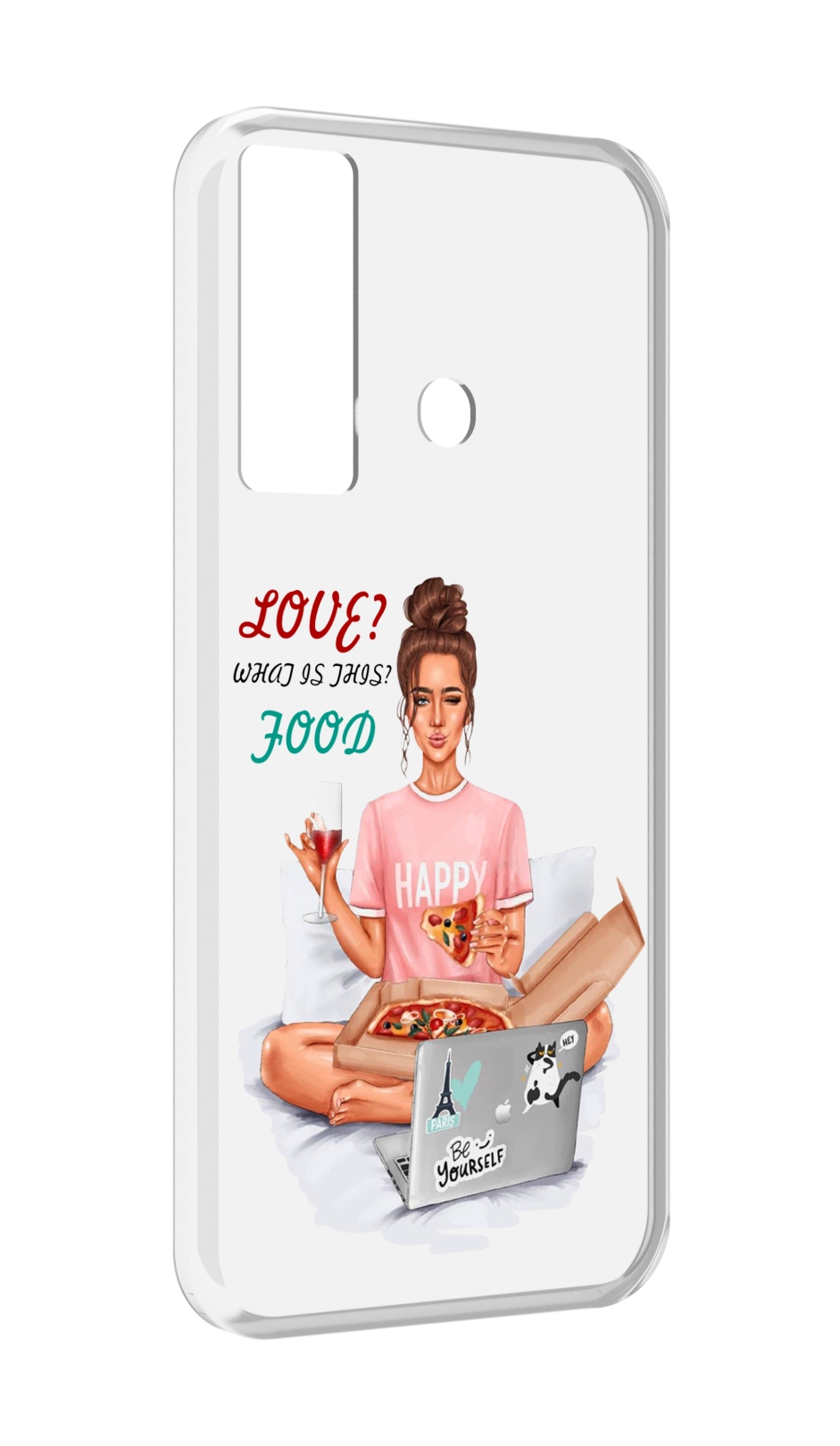 

Чехол MyPads девушка-с-ноутбуком женский для Tecno Camon 17, Прозрачный, Tocco