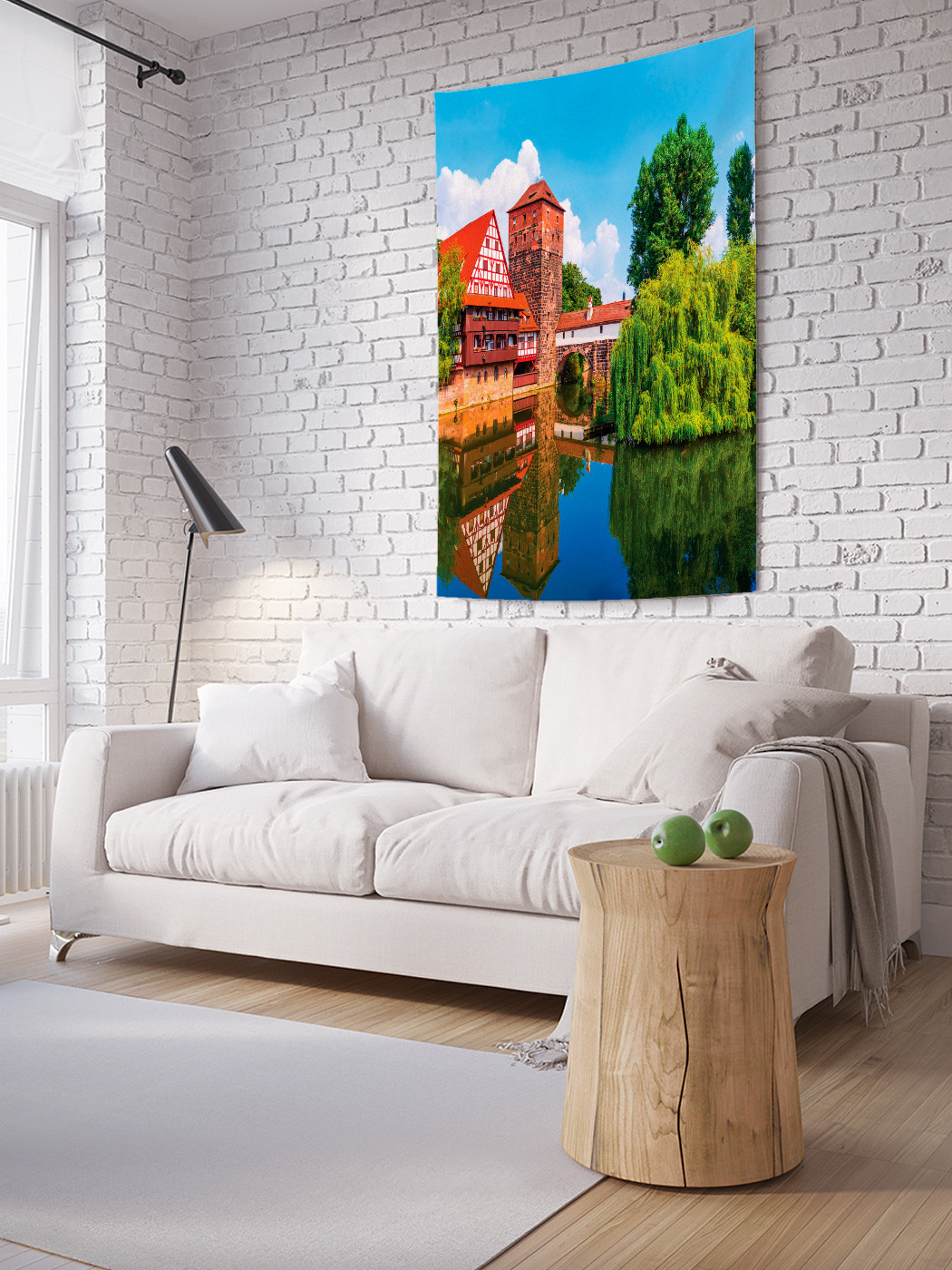 

Вертикальное фотопанно на стену JoyArty Речные балконы 100x150 см, Речные балконы