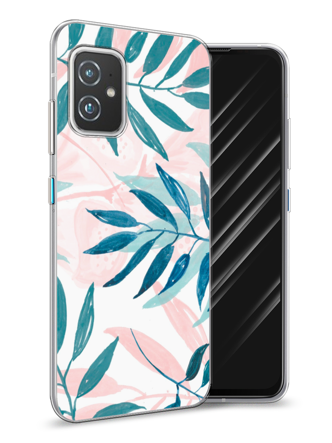 

Чехол Awog на Asus ZenFone 8 "Акварельные веточки", Синий;зеленый;розовый, 44450-7