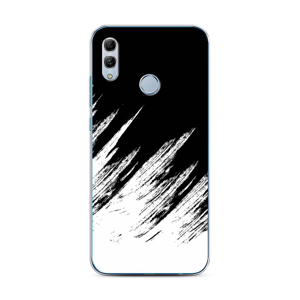 фото Чехол awog "черно белые брызги" для honor 10 lite