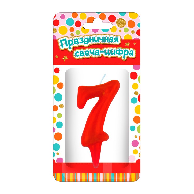 фото Свеча для торта nd play цифра 7 7,5 х 15 см