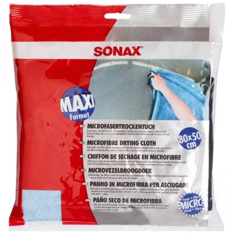 фото Салфетка автомобильная sonax 80*50 см, 500гр/м2 микрофибра 450800