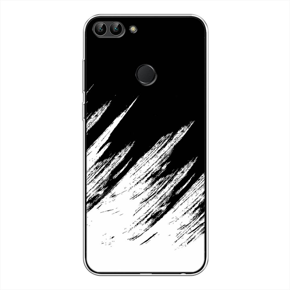 

Чехол Awog на Huawei P Smart "Черно белые брызги", Черный;белый;бежевый, 64050-3